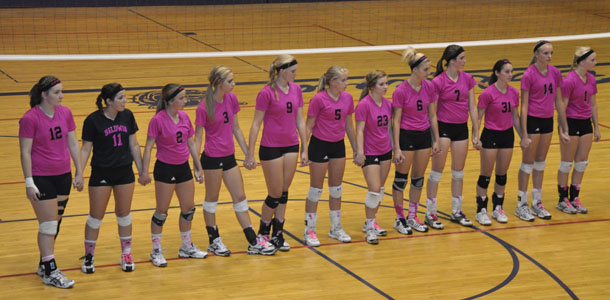 Volleyball hosting annual Dig Pink game on Tuesday