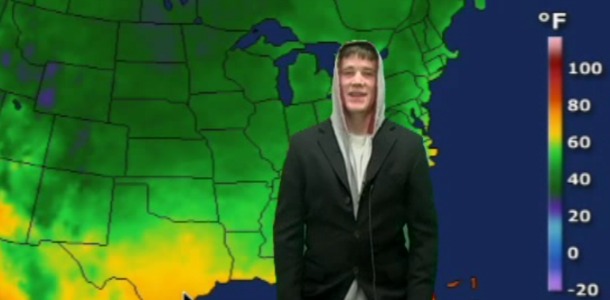 New weatherman Reese Lightning big hit in announcements