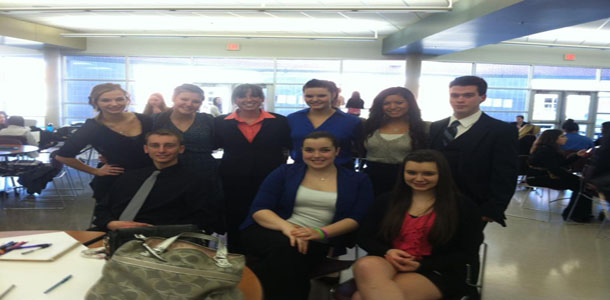 FBLA officers and members attending the Eudora competitions