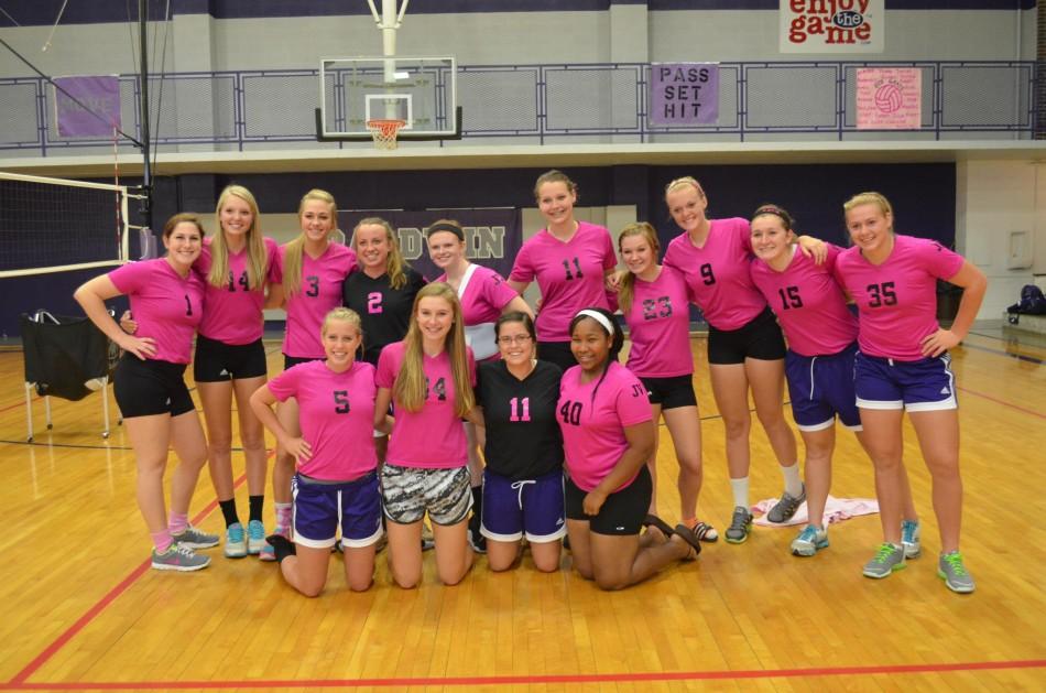 Volleyball teams Dig Pink Night to raise funds, awareness for cancer research