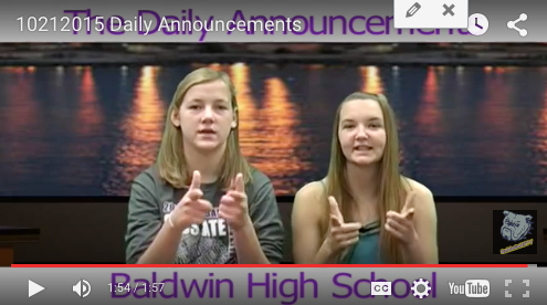 Daily Announcements 10/21/15