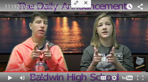 Daily Announcements 11/19/15