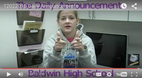 Daily Announcements 12/2/15