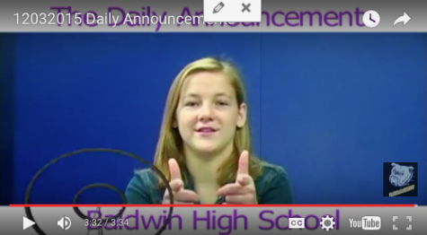 Daily Announcements 12/3/15
