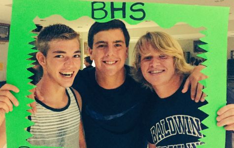 Juniors Blayne Chapman, Luke Laskowski and Jaden Irey enjoying the BHS Back to School dance