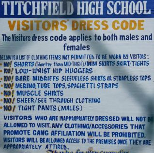 Dress codes in highshool