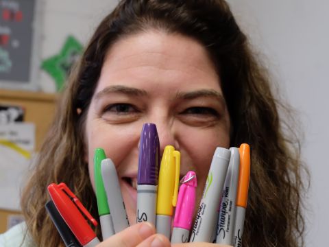 English teacher Sunny Allen used to have a Sharpie collection when she was younger.