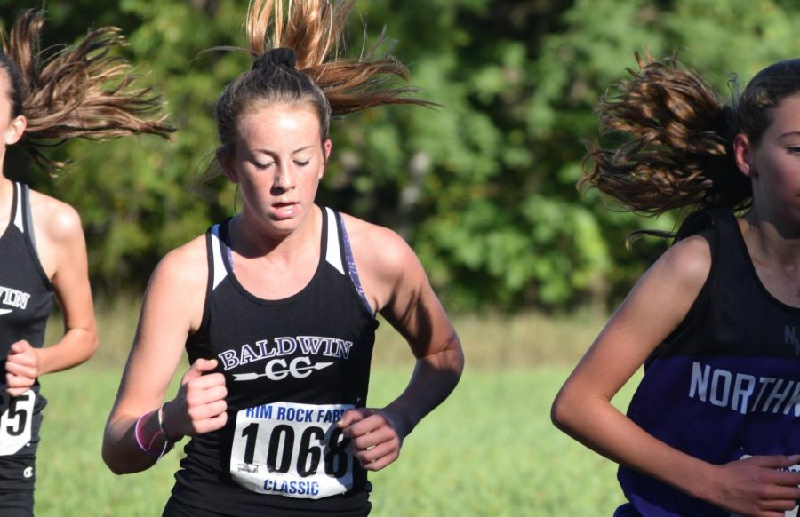 Freshman Riley Smith takes on the Cross Country track. Freshman now have access to many more sports