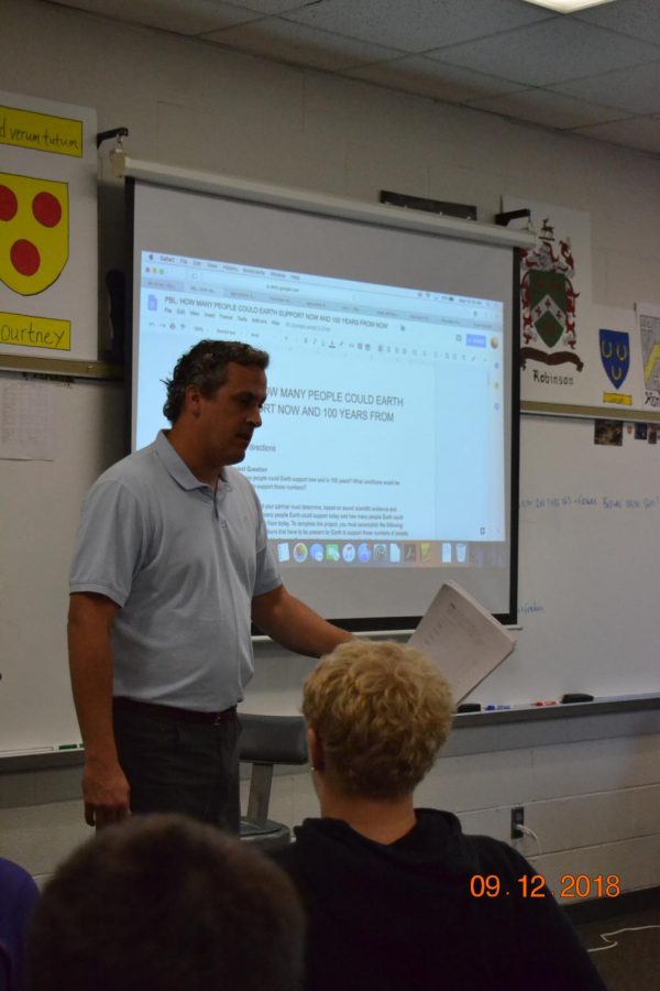 Students in Donald Blanchat's World History class work on NHD every year. 