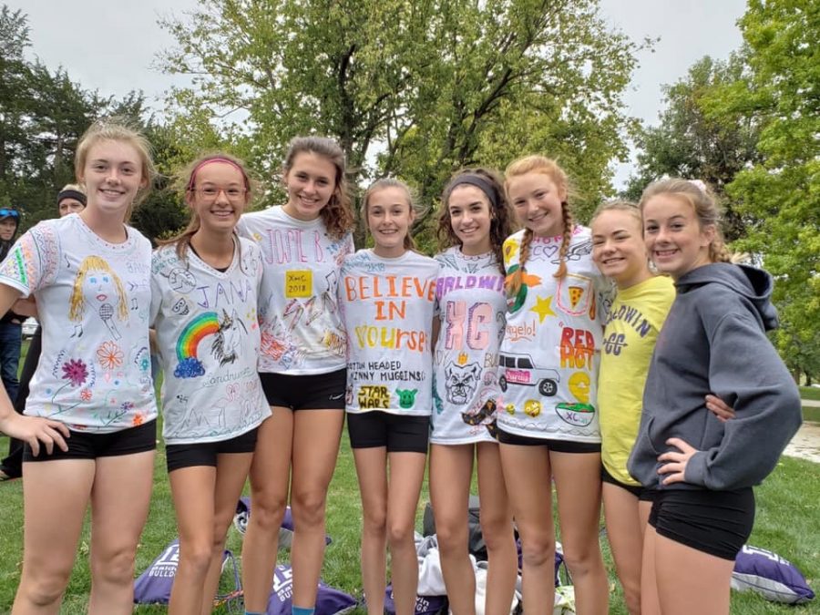 BHS girls cross country not only works hard competing on the course, but they also have a lot of fun during the season.