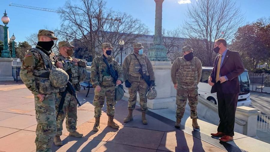 BHS alumnus Ryan Todd (third from left) had the opportunity to work in Washington DC for this year's Presidential Inauguration.
